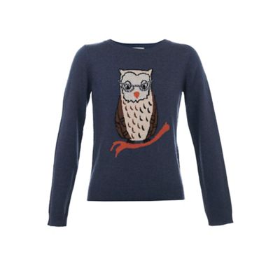 Owl print jumper